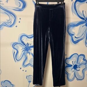 Draper James Velvet Navy Blue Pants